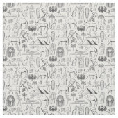 Tijdloze oude Egyptische iconen stof ontwerp (Swatch)
