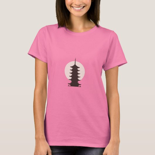 tijdloze pagode t-shirt (Voorkant)