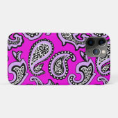 Tijdloze paisley op een hete roze achtergrond Case-Mate iPhone case (Achterkant (horizontaal))