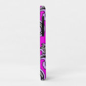 Tijdloze paisley op een hete roze achtergrond Case-Mate iPhone case (Achterkant/links)