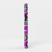 Tijdloze paisley op een hete roze achtergrond Case-Mate iPhone case (Achterkant/rechts)