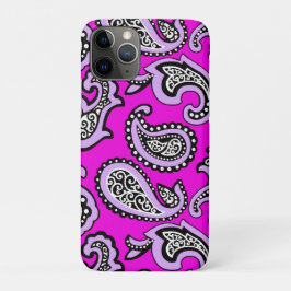 Tijdloze paisley op een hete roze achtergrond Case-Mate iPhone case