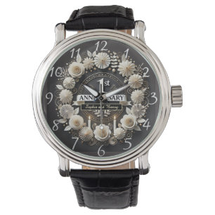 Tijdloze papieren krans voor Jubileum Horloge