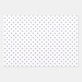 Tijdloze pastellavendel Gingham Polka Dot Pattern Inpakpapier Vel (Voorkant 2)