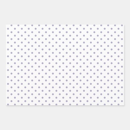 Tijdloze pastellavendel Gingham Polka Dot Pattern Inpakpapier Vel (Voorkant 2)