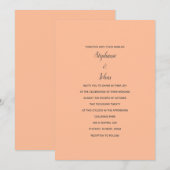 Tijdloze Peach Fuzz Grey Eenvoudige Minimalistisch Kaart (Voorkant / Achterkant)