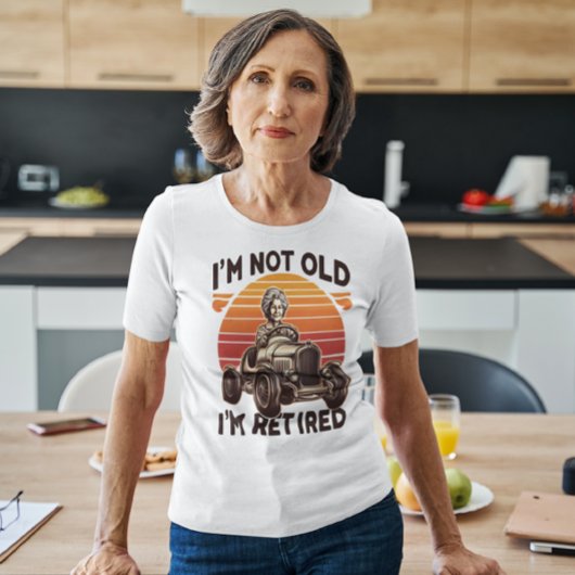 Tijdloze pensionering vetgedrukt t-shirt