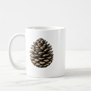 Tijdloze Pine Cone Mok Ontwerp – Omarm Natuur