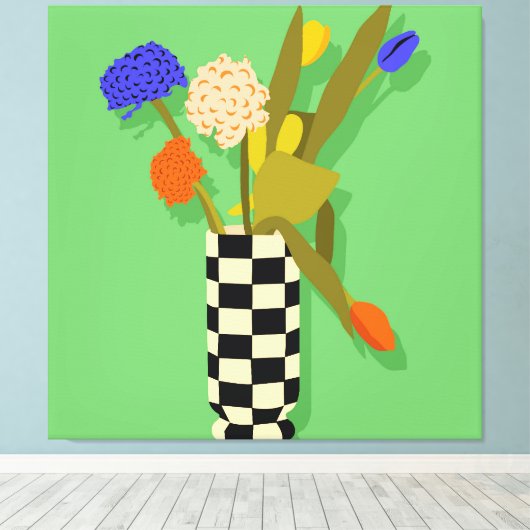 tijdloze pot canvas afdruk (Insitu (Houten vloer))