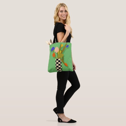 tijdloze pot tote bag (Op model)