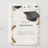 Tijdloze prestatie: elegante afstudeerdop kaart (Voorkant)