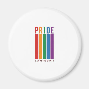 Tijdloze Pride Maand Regenboog Typografie Shirt On Magneet