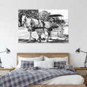 Tijdloze Reis Canvas Afdruk (Insitu (Slaapkamer))