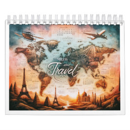 Tijdloze reisoffertes van bekende personen (Afbeel Kalender