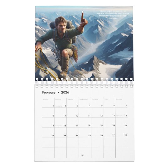 Tijdloze reisoffertes van bekende personen (Afbeel Kalender (Feb 2026)