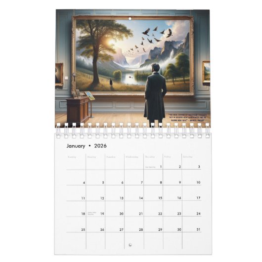 Tijdloze reisoffertes van bekende personen (Afbeel Kalender (Jan 2026)