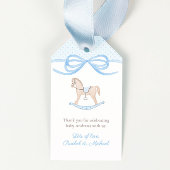 Tijdloze Rocking Horse Baby shower Boy Favoriet Ta Cadeaulabel