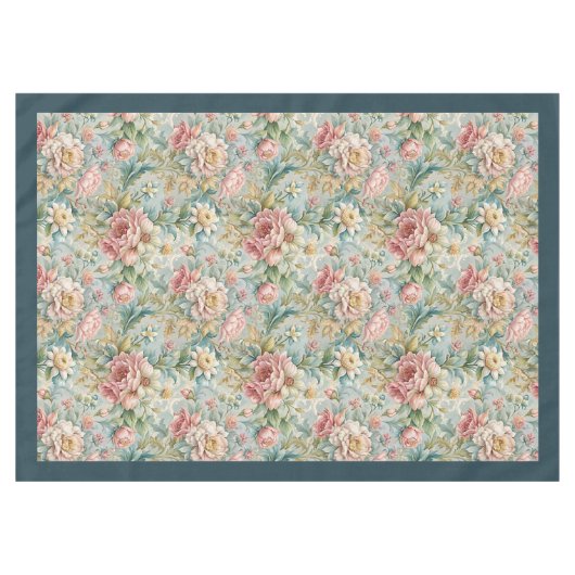 Tijdloze Rococo Tapestry Sophisticated Touch Tafelkleed (Voorkant (Horizontaal))