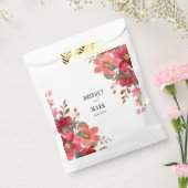Tijdloze rode bruiloft bedankzakje (Gezegeld)