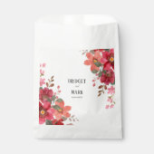 Tijdloze rode bruiloft bedankzakje (Voorkant)