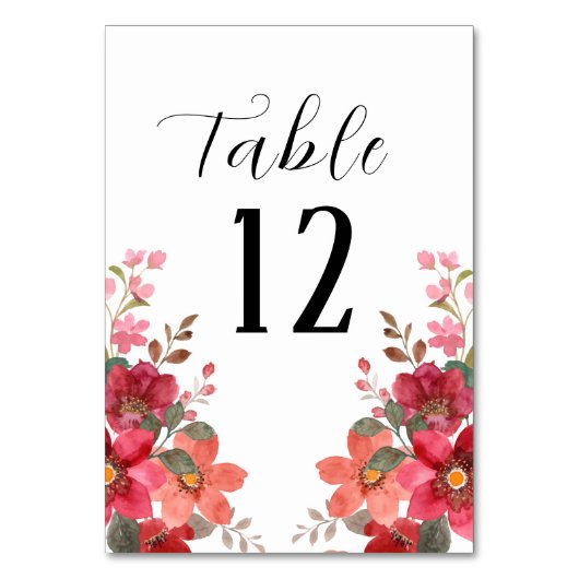 Tijdloze rode bruiloft kaart (Voorkant)