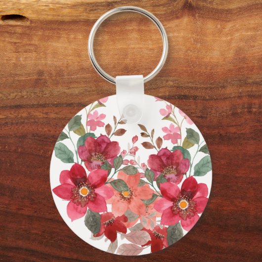 Tijdloze rode bruiloft sleutelhanger (Achterkant)