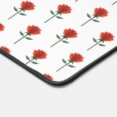 tijdloze rode roos bureaumat (Hoek)