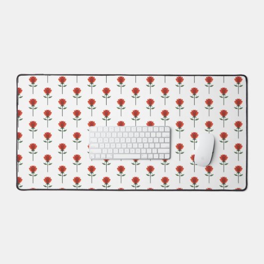 tijdloze rode roos bureaumat (Keyboard & Muis)