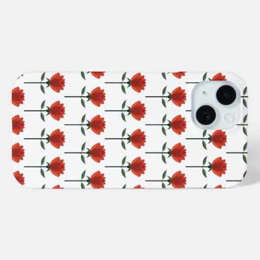 tijdloze rode roos Case-Mate iPhone case (Achterkant (horizontaal))