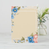 Tijdloze Romance: 5"x7"Vlak sparen de datum Kaart (Staand voorkant)