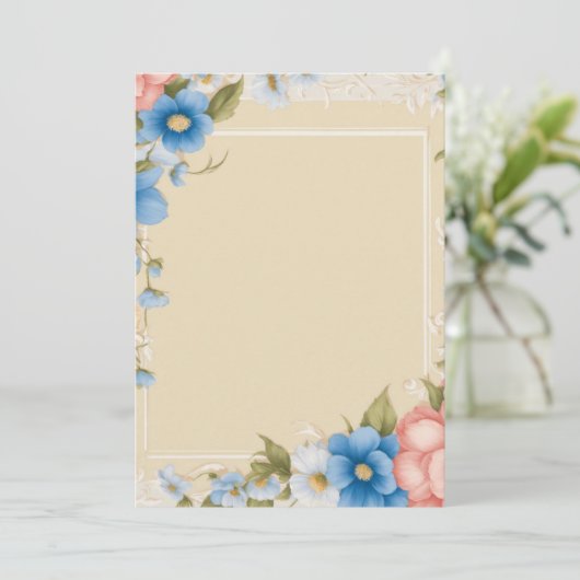 Tijdloze Romance: 5"x7"Vlak sparen de datum Kaart (Staand voorkant)