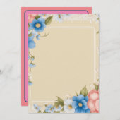 Tijdloze Romance: 5"x7"Vlak sparen de datum Kaart (Voorkant / Achterkant)