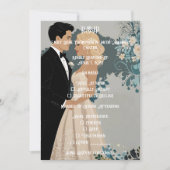 Tijdloze Romance: aquarel bruid en bruidegom Save The Date (Voorkant)