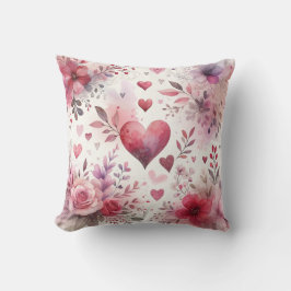 Tijdloze Romance: een klassiek Valentijnsdag patro Kussen