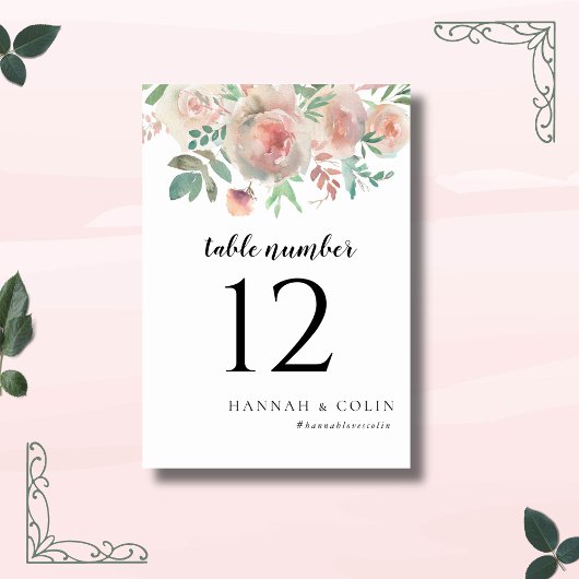 Tijdloze Romance Floral krans bruiloft Kaart