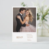 Tijdloze Romance foto bruiloft reactie Kaart (Staand voorkant)