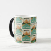 Tijdloze Romance: Taj Mahal in  elegantie Magische Mok (Voorkant links)