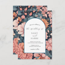 Tijdloze Romance:  vervaagd Roos Roze bruiloft