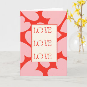 Tijdloze Romantische Typografie van Liefde Kaart