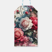Tijdloze Roos Bloemige Charme Cadeaulabel (Voorkant)