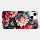 Tijdloze Roos Bloemige Charme Case-Mate iPhone Case (Achterkant (horizontaal))