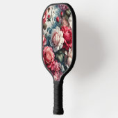 Tijdloze Roos Bloemige Charme Pickleball Paddle (Links)
