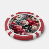 Tijdloze Roos Bloemige Charme Poker Chips (Enkel)