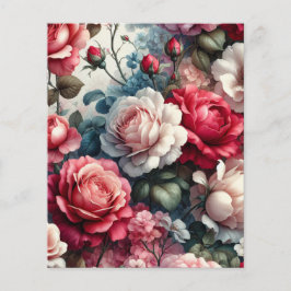 Tijdloze Roos Bloemige Charme Scrapbook Papiervel