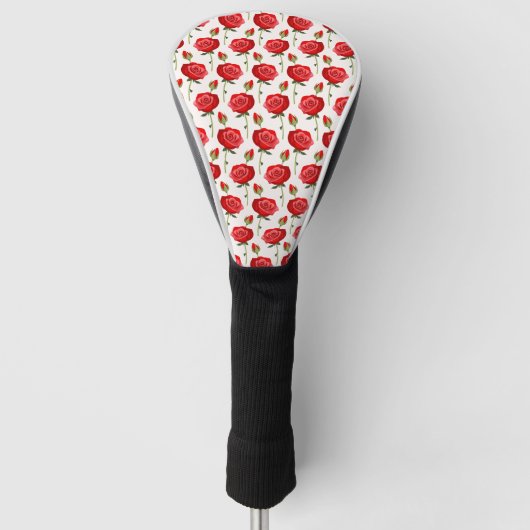Tijdloze Roos Golfheadcover (Voorkant)