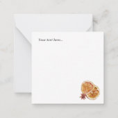 Tijdloze rustieke boerderij Hout Rendier Kerstmis Notitiekaartje (Achterkant)