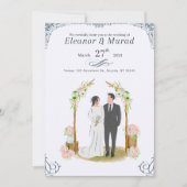 Tijdloze rustieke charme bruiloft kaart (Voorkant)