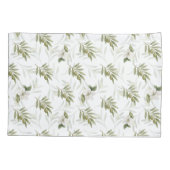 Tijdloze Sage Olijf Waterverf Chic Kussensloop (Achterkant)