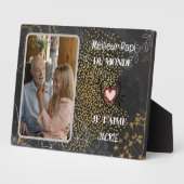 Tijdloze schatten: gepersonaliseerde opa & foto fotoplaat (Zijkant)