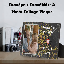 Tijdloze schatten: gepersonaliseerde opa & foto fotoplaat